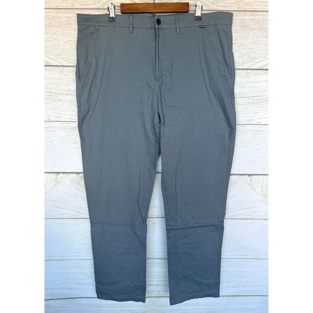 Hurley Worker Pants Mens Size 38X32 H065 Stretch Slim Fit 14.5" Leg Opening New
